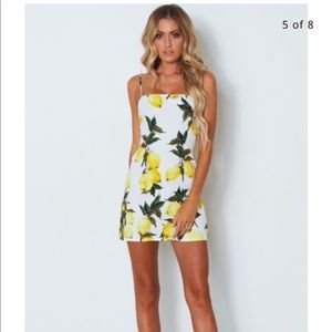 New rules mini dress lemon